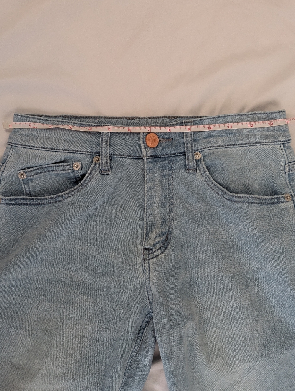 Mugsy Men's Grands Knit Light Wash Super Soft Stretchy Jeans 28 x 30 - FLX6KNSL - Picture 11 of 13
